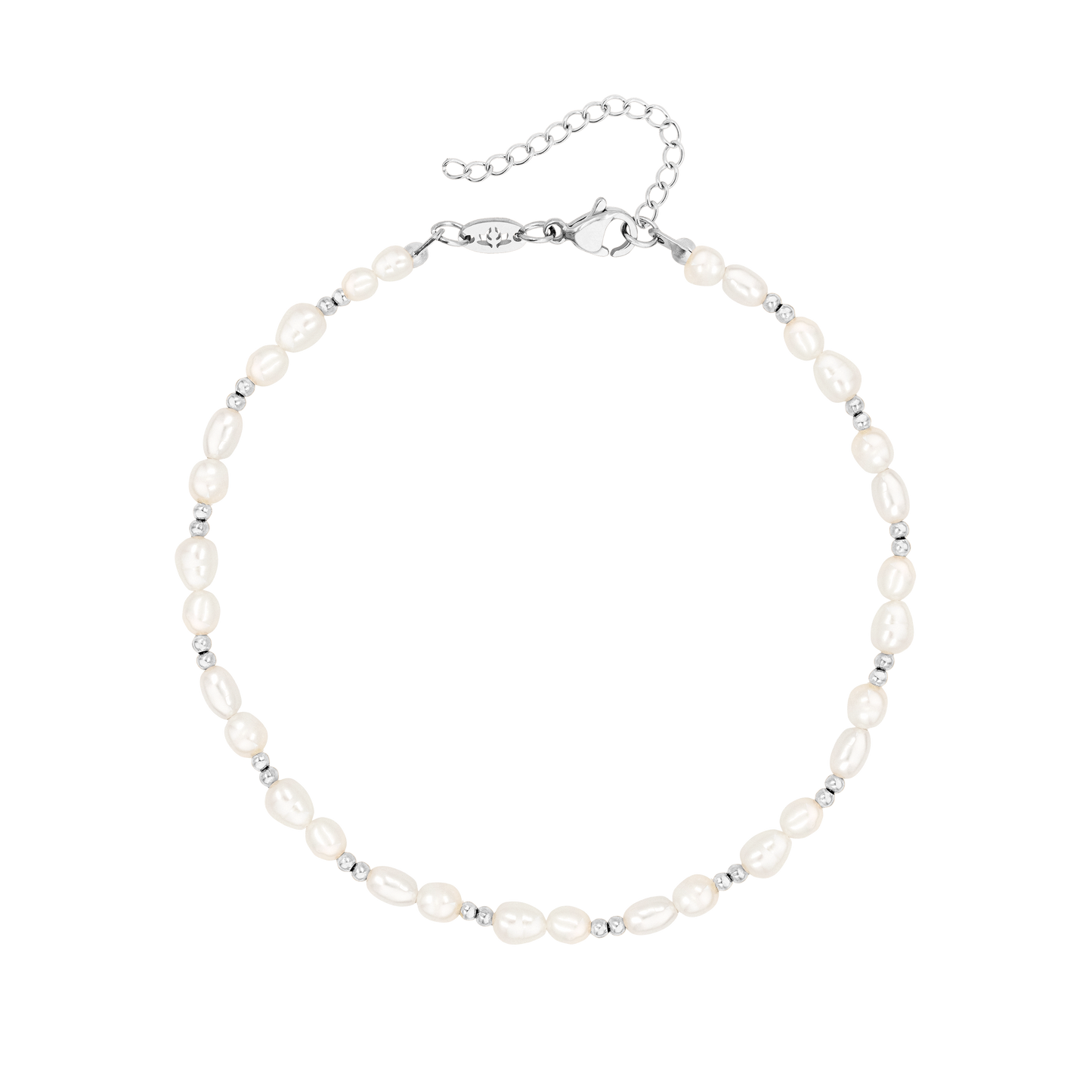 Summertime Pearl Anklet Silver