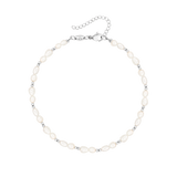 Summertime Pearl Anklet Silver