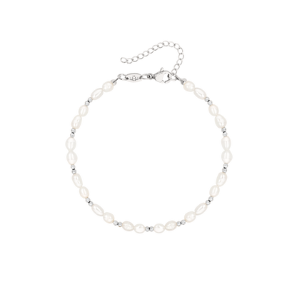 Summertime Pearl Bracelet Silver