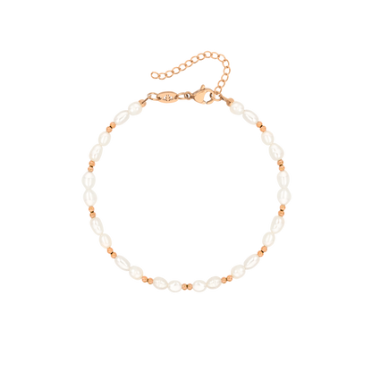 Summertime Pearl Bracelet Rose Gold