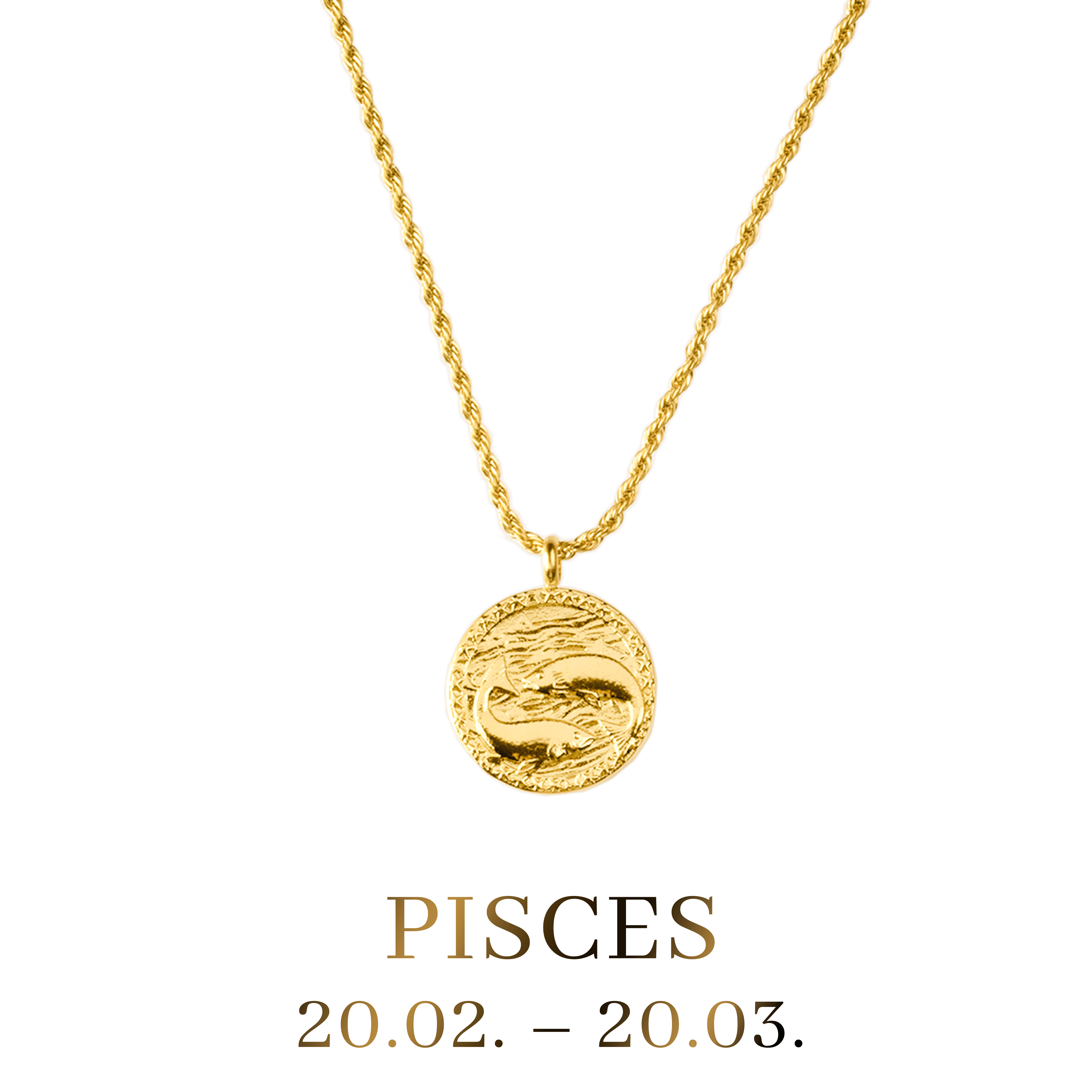 Pisces Zodiac Mother of Pearl 14K Gold Vermeil Pendant | Wanderlust + Co