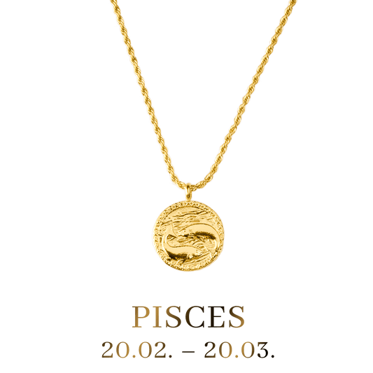 Pisces Necklace Gold