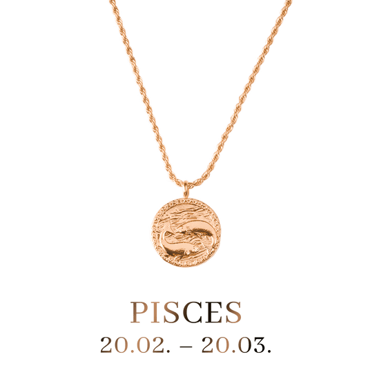 Pisces Necklace Rose Gold