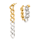 Bi-Colored Chain Earrings