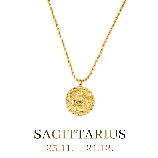 Sagittarius Necklace Gold