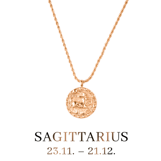 Sagittarius Necklace Rose Gold