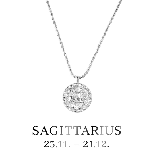 Sagittarius Necklace Silver