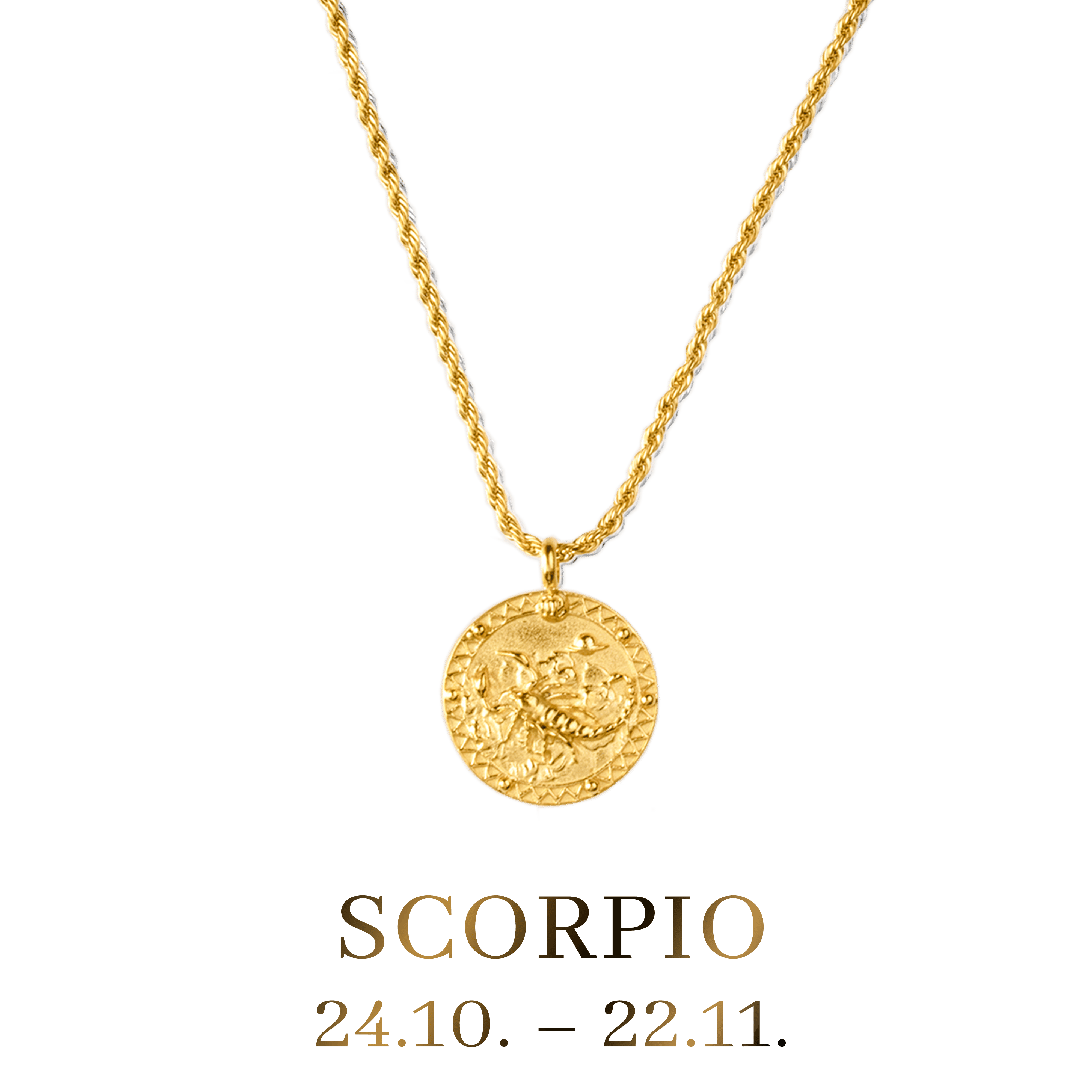 14k Yellow Gold Diamond Scorpio Constellation Necklace – Maurice's Jewelers