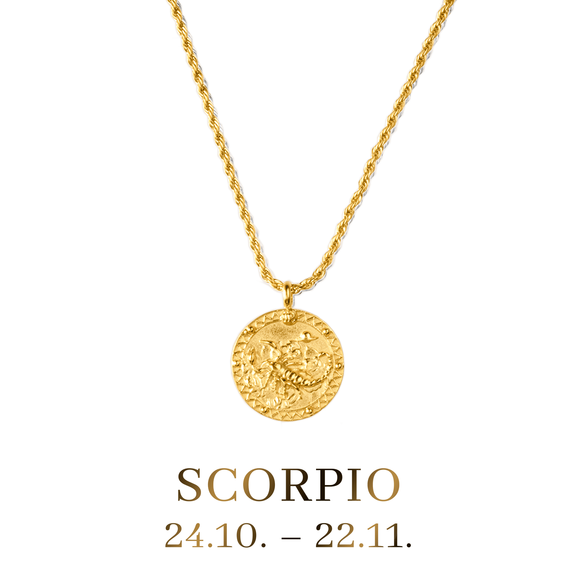 Scorpio 2025 necklace gold