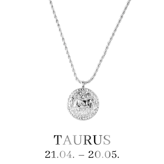 Taurus Necklace Silver