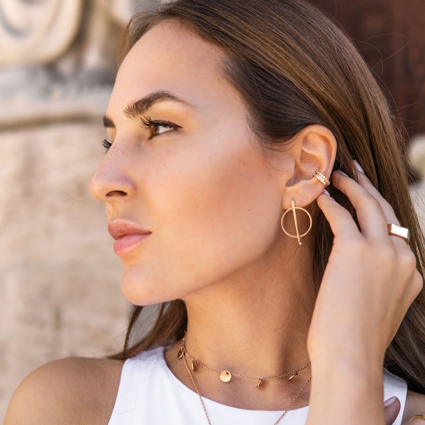 Luana Earrings Rose Gold