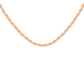 Skinny Scroll Necklace Rose Gold