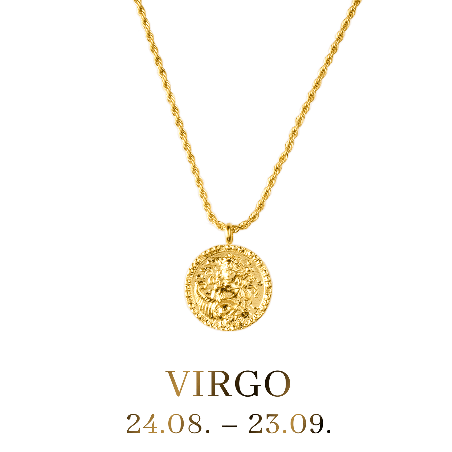 Virgo Necklace Gold