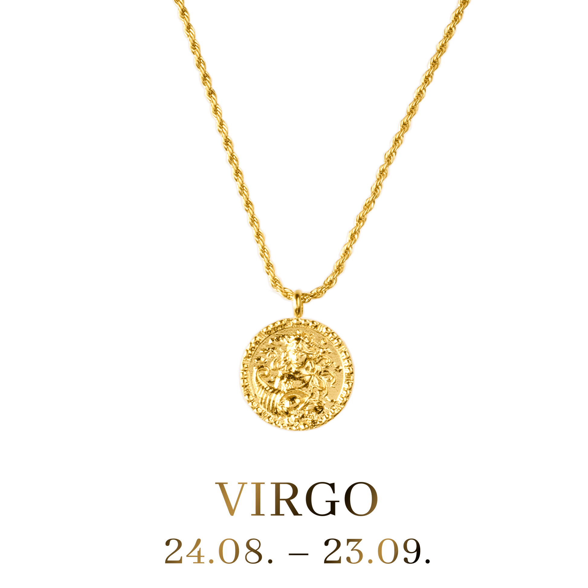 Virgo Necklace Gold Luamaya