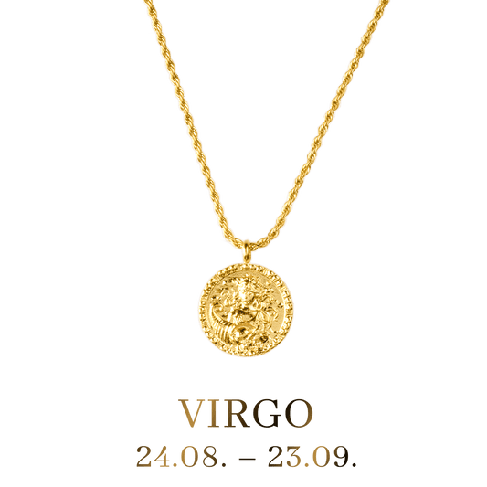 Virgo Necklace Gold