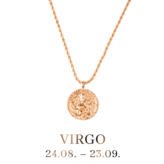 Virgo Necklace Rose Gold