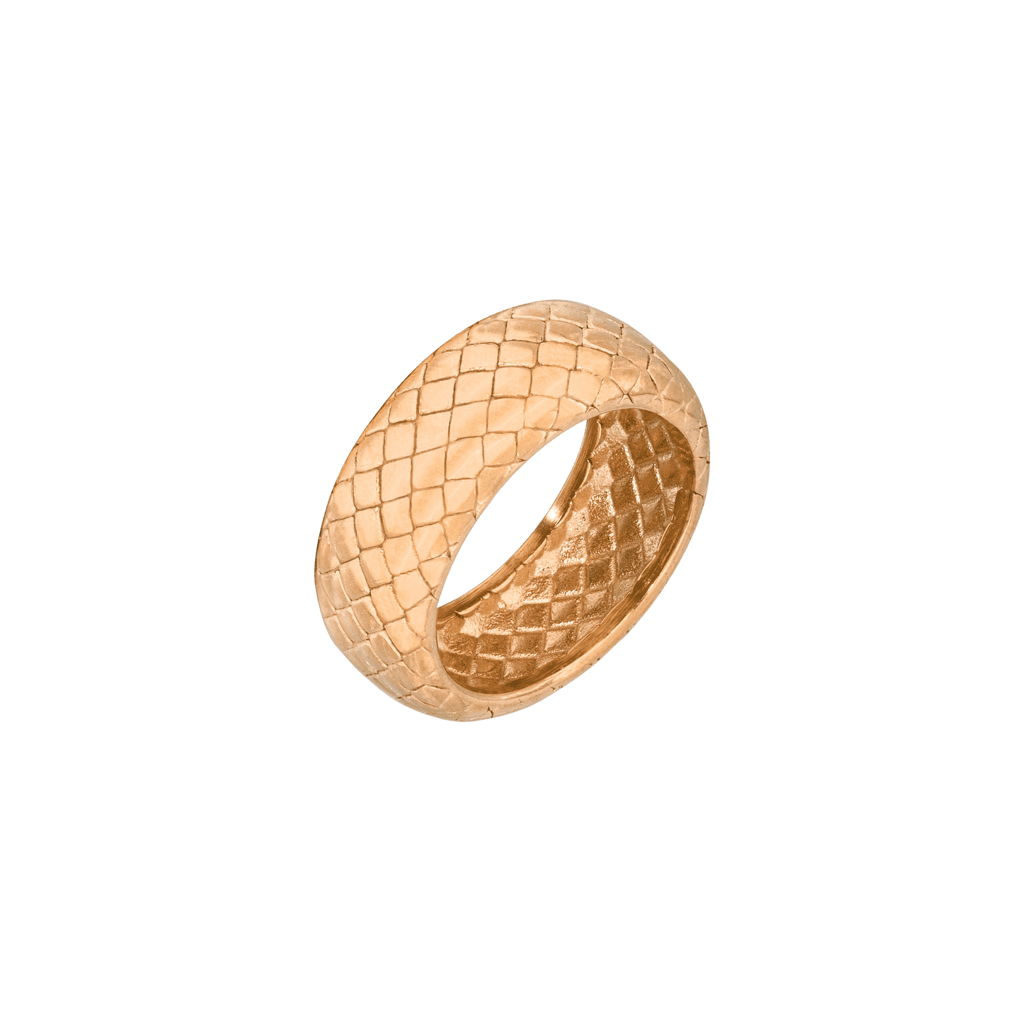 Snake Skin Ring Rose Gold