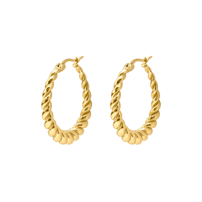 Curly Hoops Gold