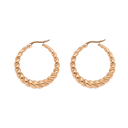 Curly Hoops Rose Gold