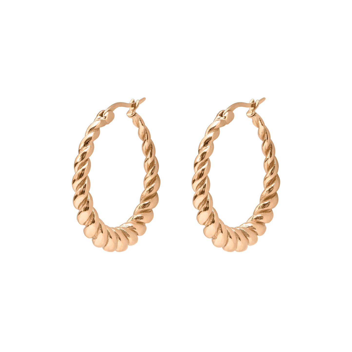 Curly Hoops Rose Gold