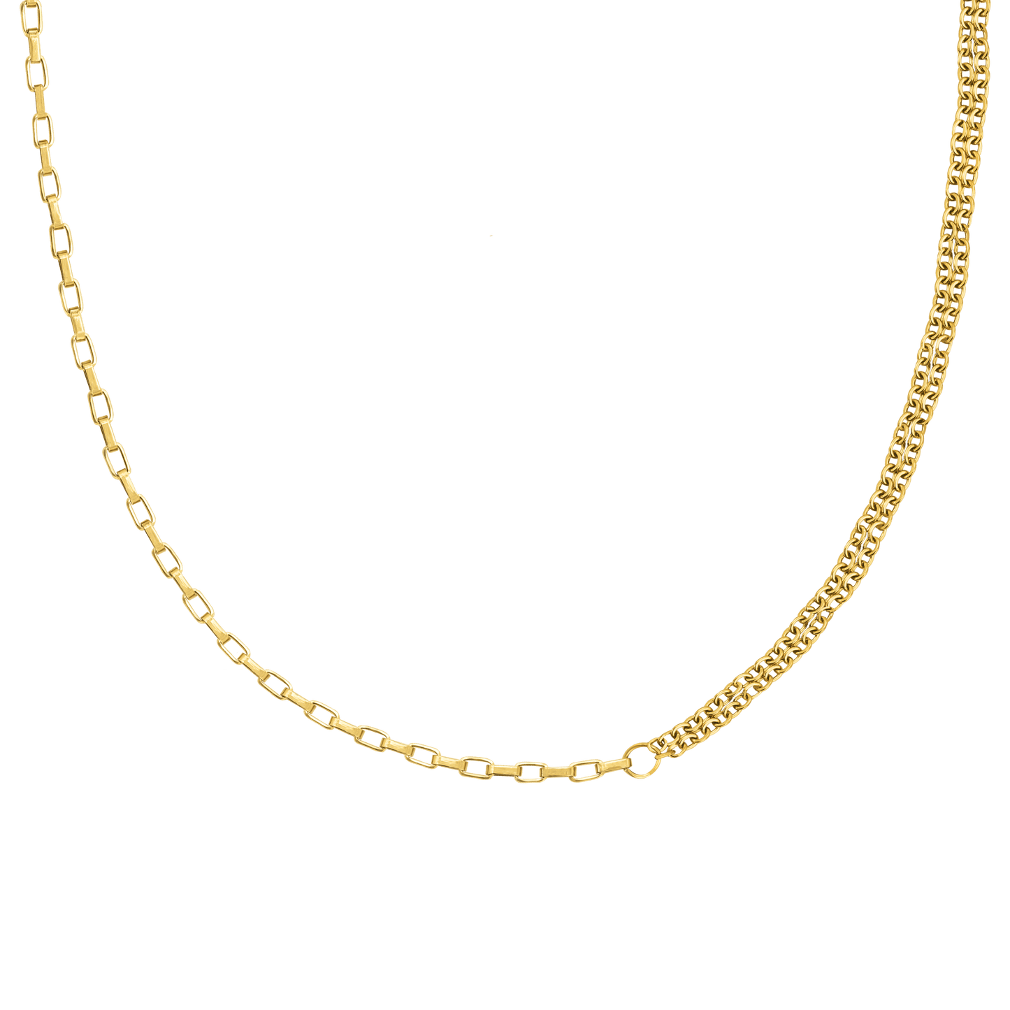 Double Trouble Necklace Gold