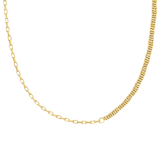 Double Trouble Necklace Gold