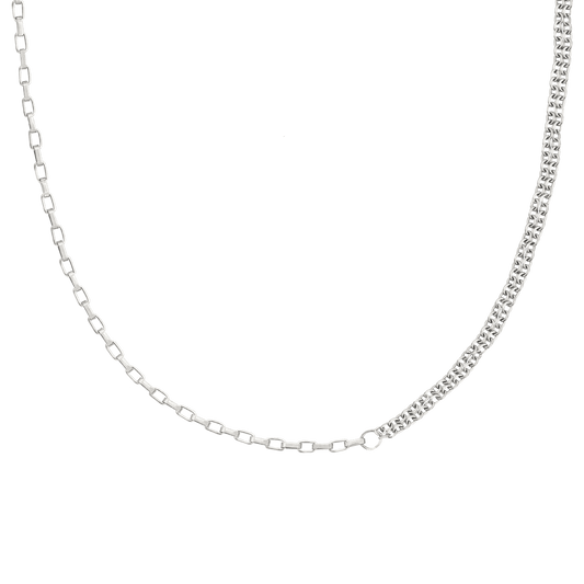 Double Trouble Necklace Silver