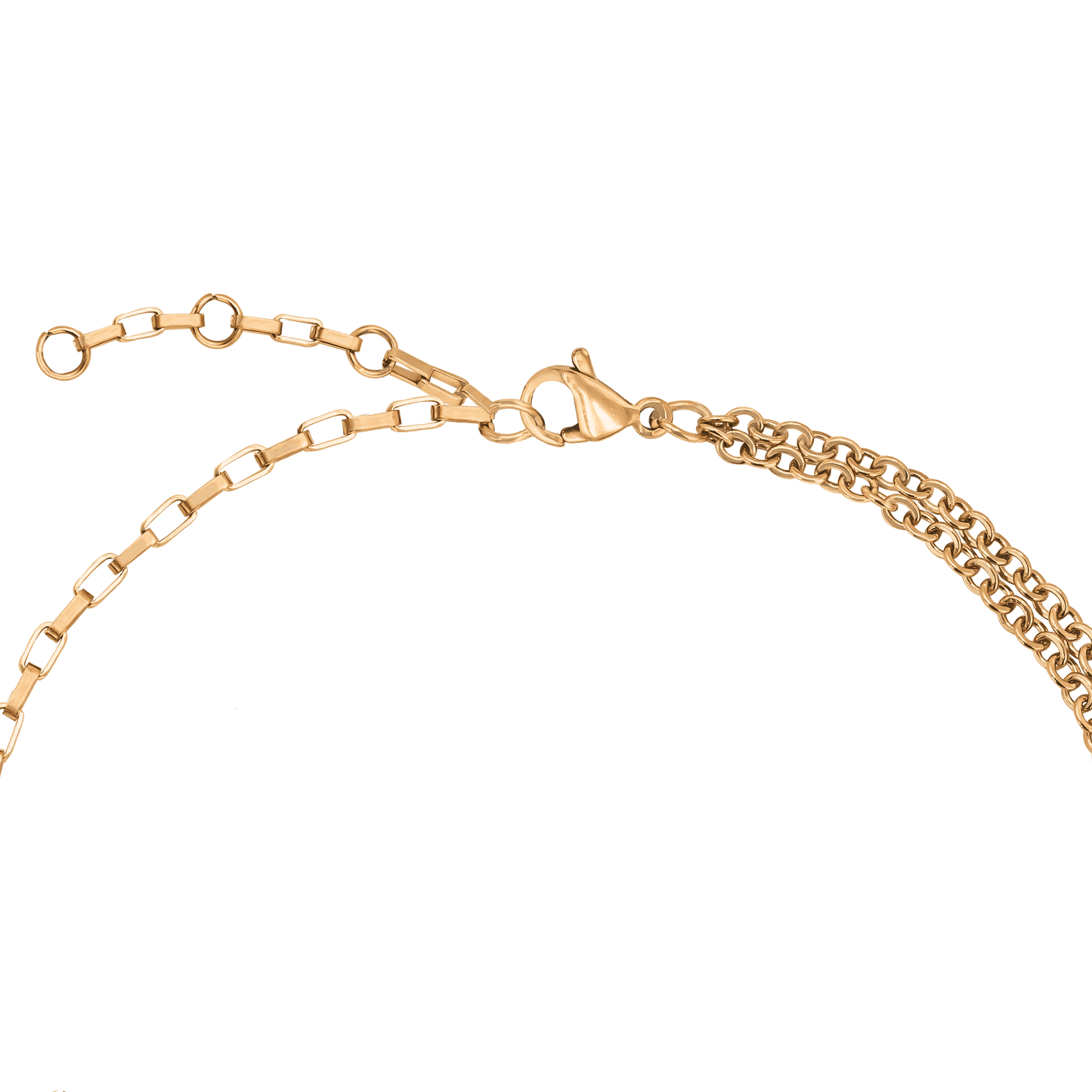 Double Trouble Necklace Rose Gold