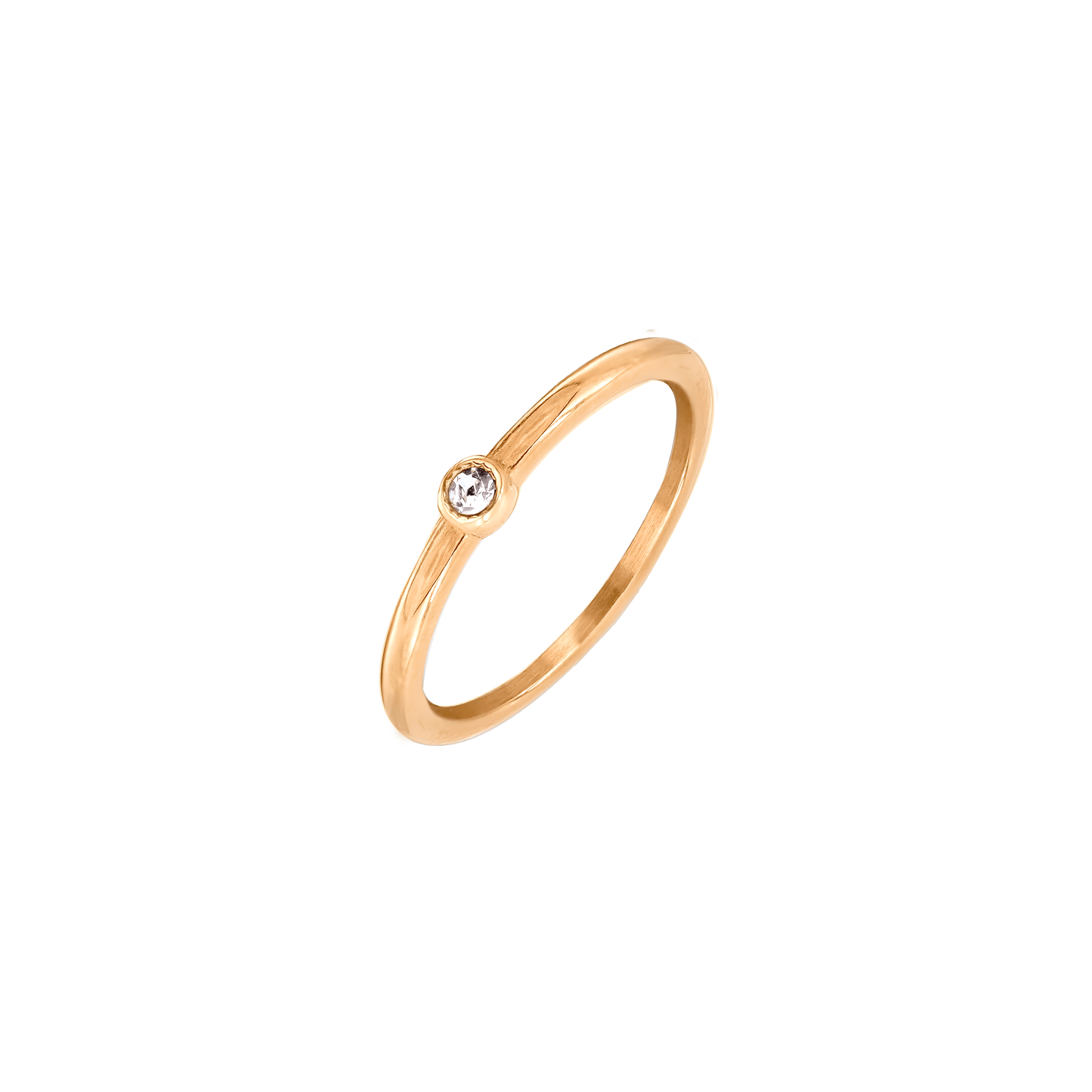 Round Charming Ring Rose Gold