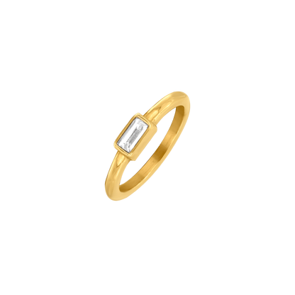 Square Charming Ring Gold