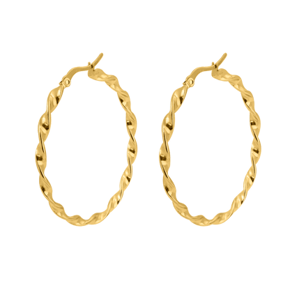 Tangled Hoops Gold