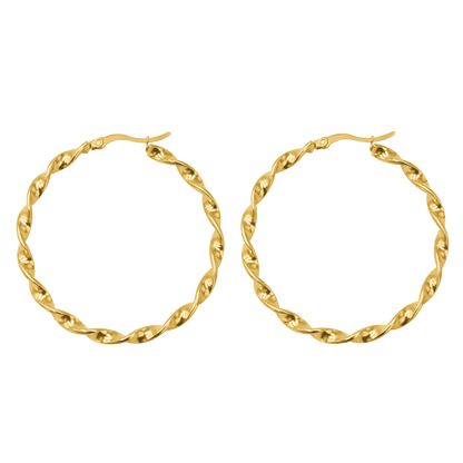 Tangled Hoops Gold