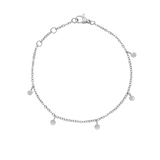 Tiny Coin Bracelet Silver