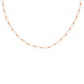 Summertime Pearl Necklace Rose Gold