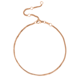 Box Snake Anklet Rose Gold