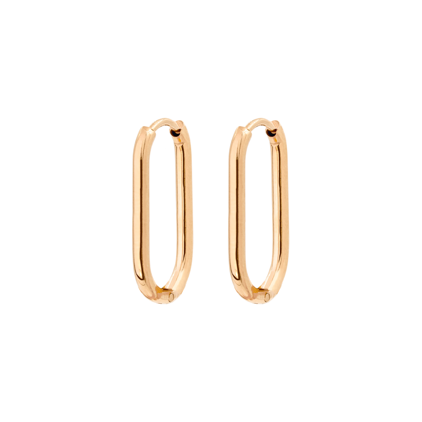 Oval Hoops Small Rose Gold