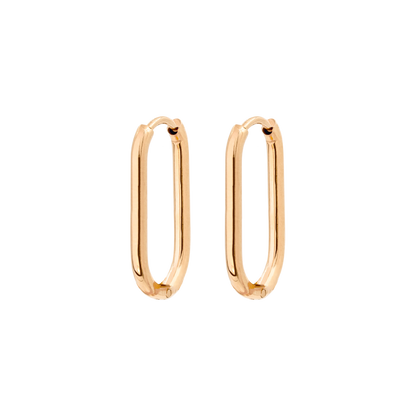 Oval Hoops Small Rose Gold