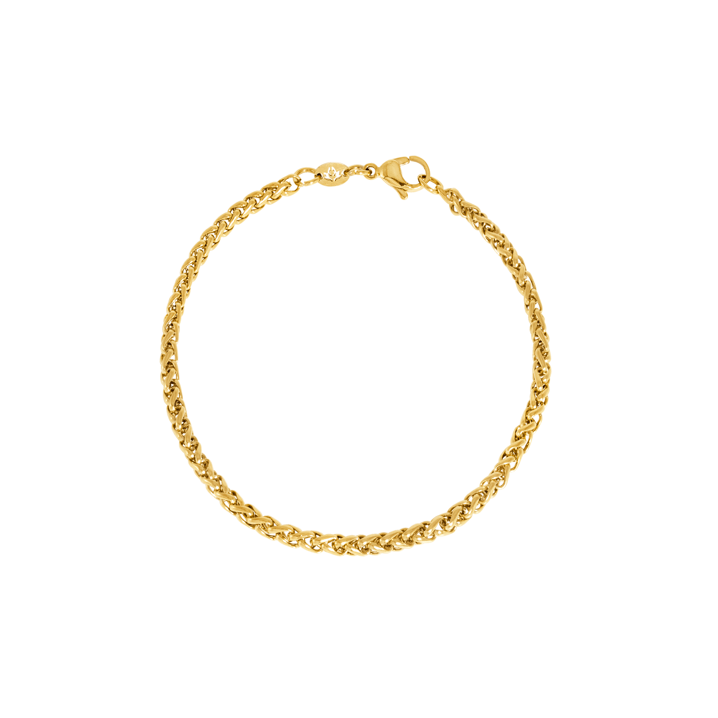 Braid Chain Bracelet Gold