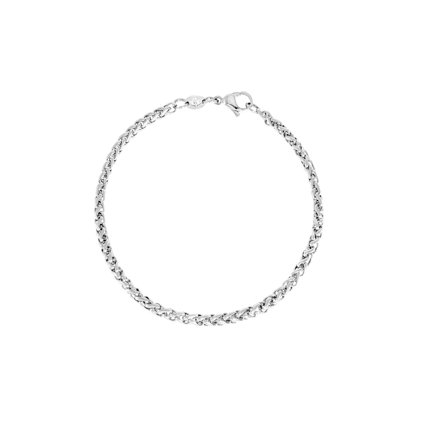 Braid Chain Bracelet Silver
