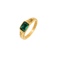 Brilliant Emerald Ring Gold