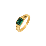 Brilliant Emerald Ring Gold