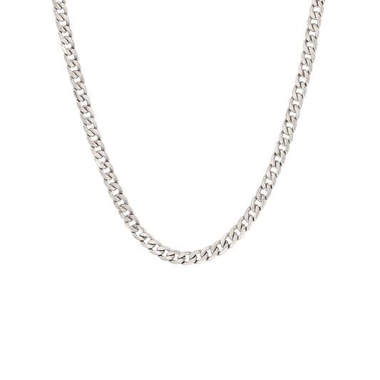Cuban Chain Necklace Silver