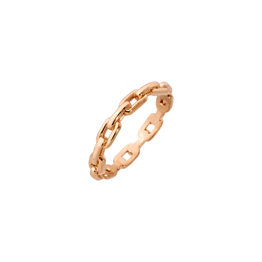 Delicate Chain Ring Rose Gold