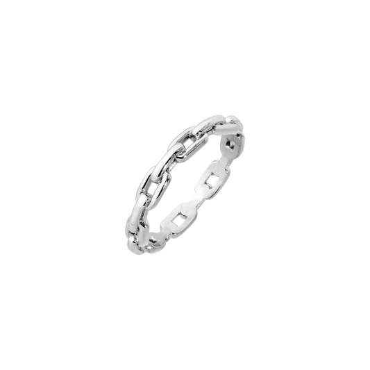 Delicate Chain Ring Silver