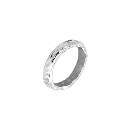 Hammered Unity Ring Silver