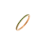 Green Sparkle Ring Rose Gold