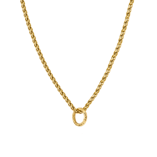 Hammered Unity Necklace Gold