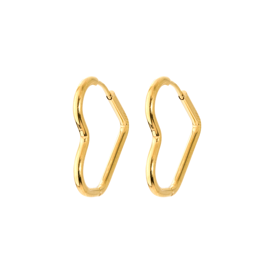 Heartily Hoops Small Gold