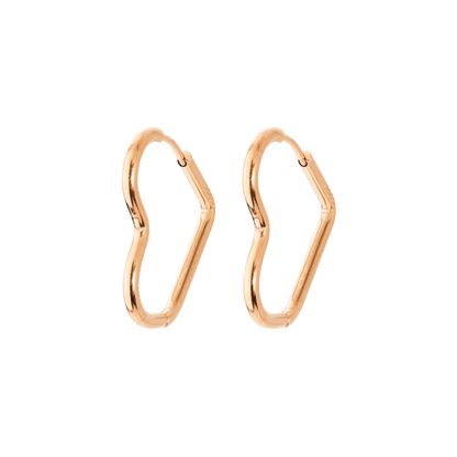 Heartily Hoops Small Rose Gold