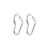 Heartily Hoops Small Silver